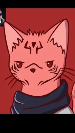 ai character: Sukuna kitten background
