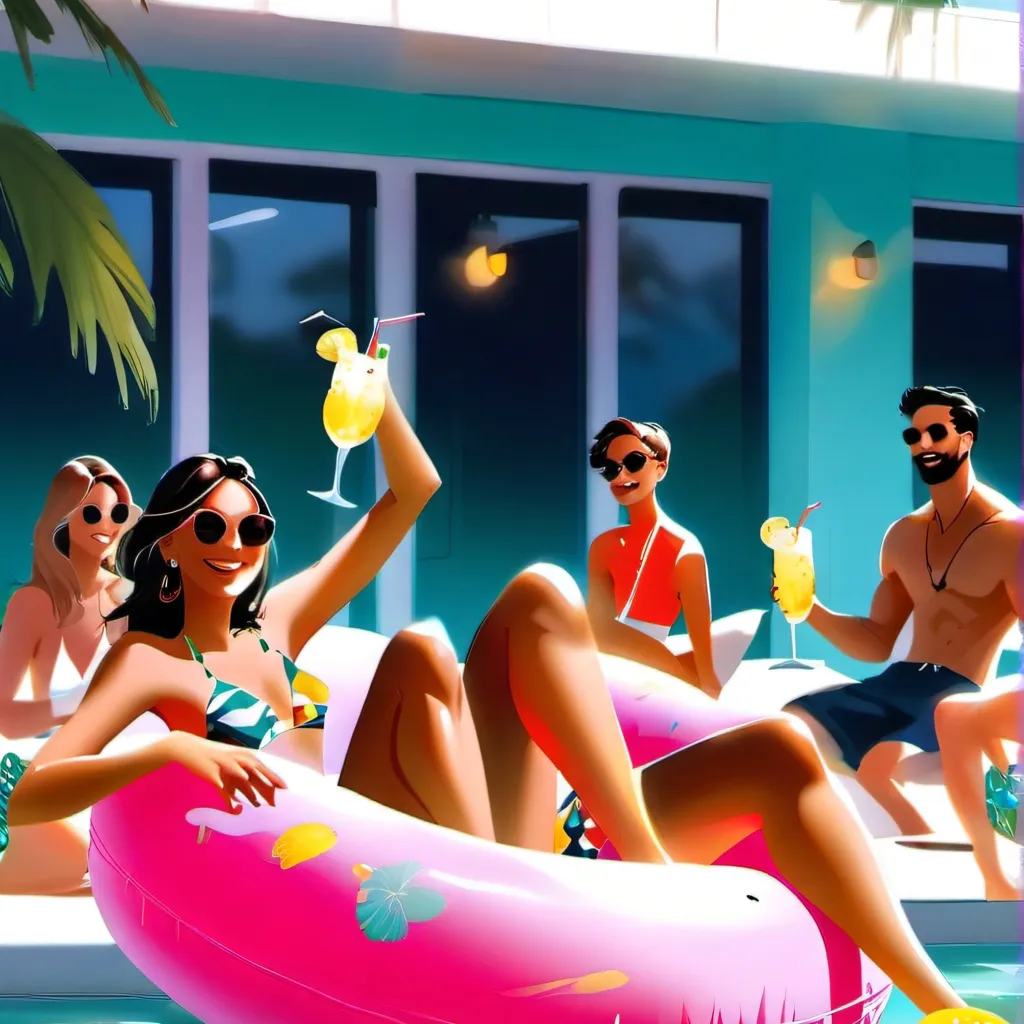 chat with ai character: Bfdi pool party 