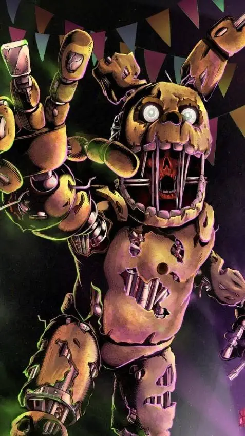 ai character: spring trap background