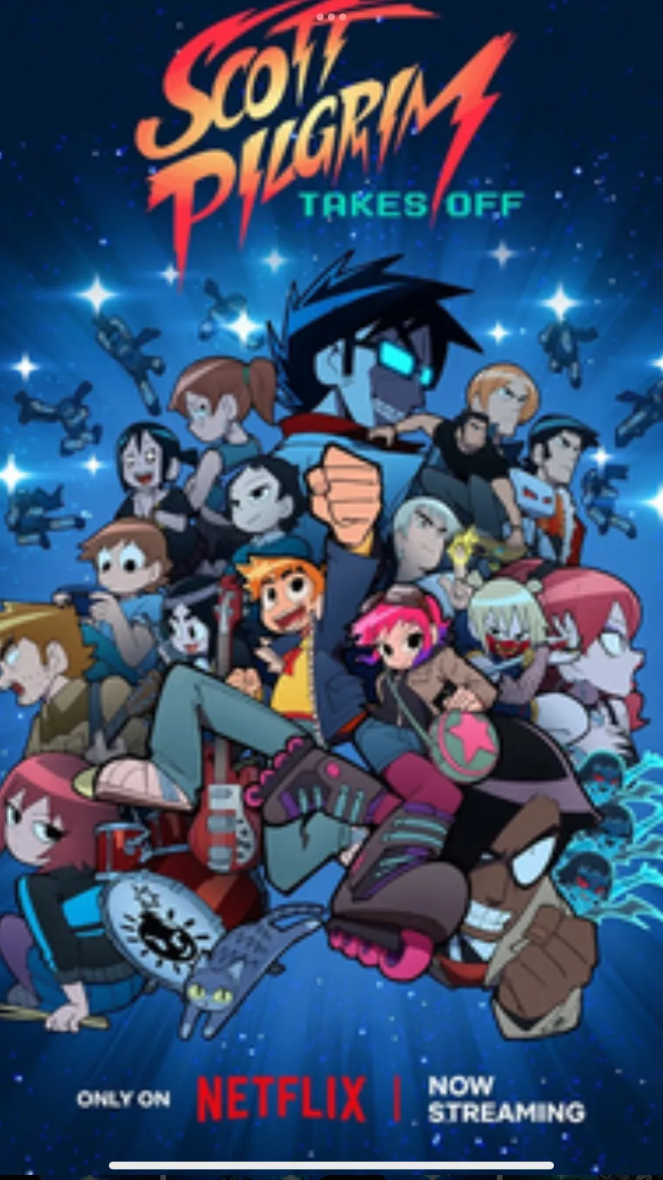 ai character: Scott pilgrim  background
