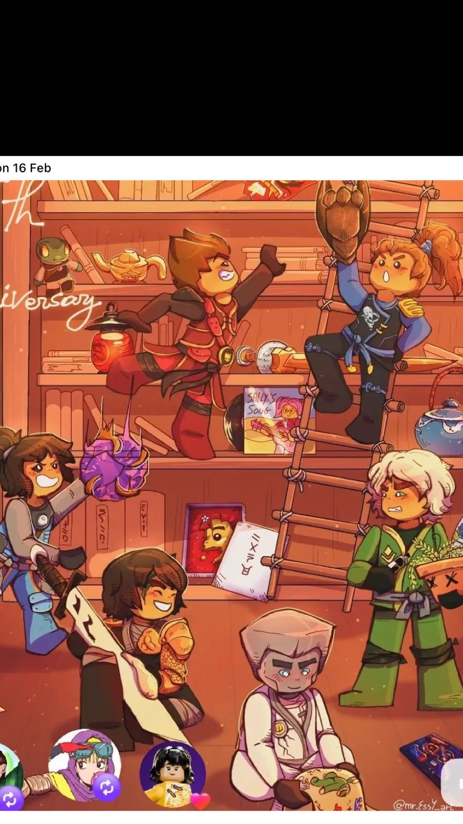 ai character: Ninjago background