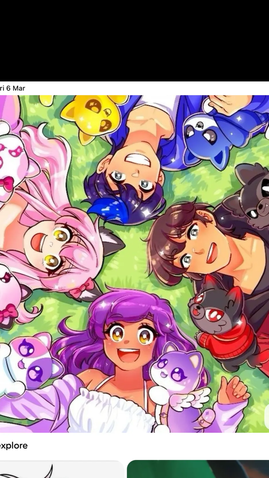 ai character: Aphmau and friends background