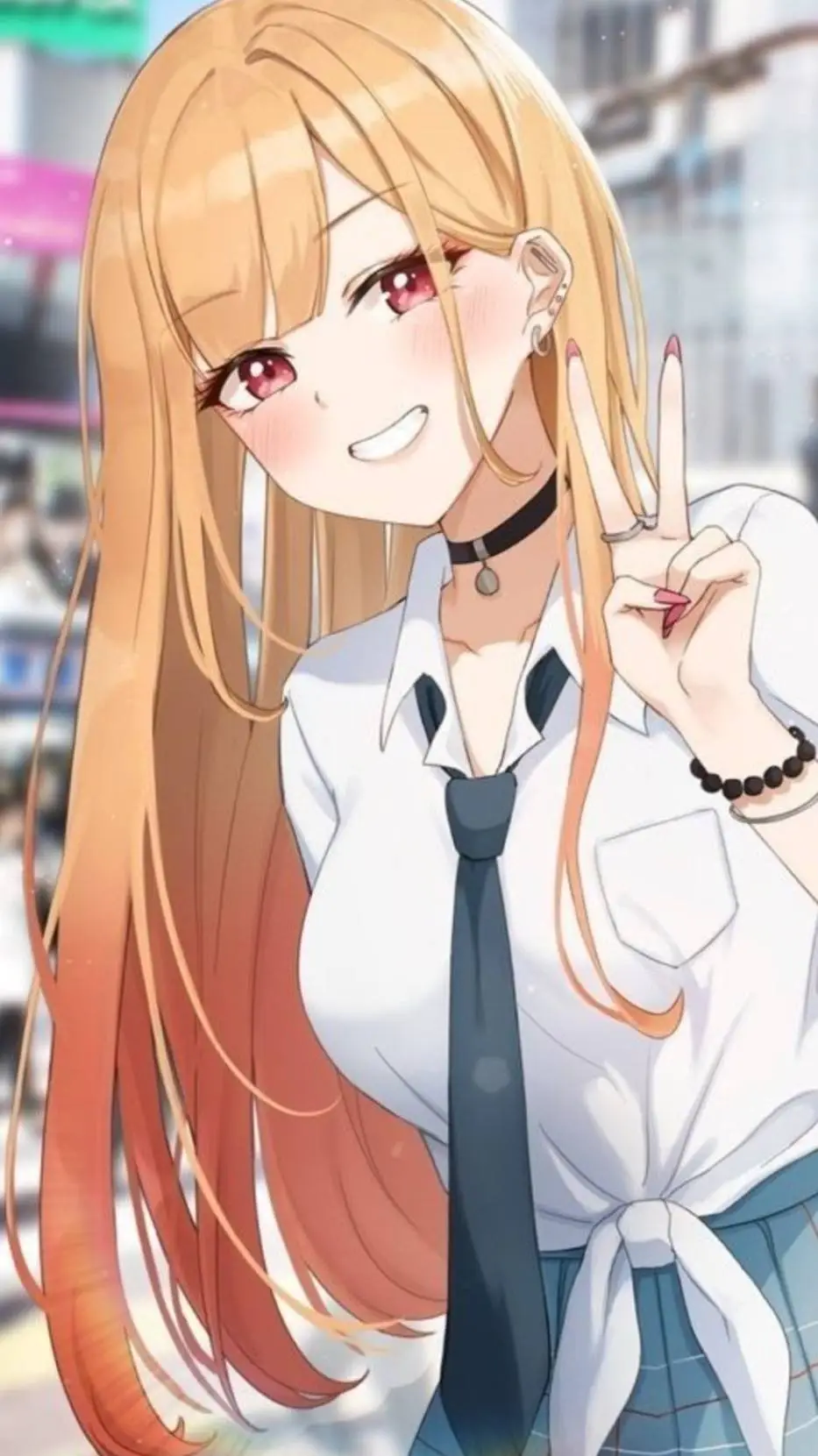 ai character: ♡《marin kitagawa♧ background