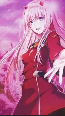 ai character: Zero two  background