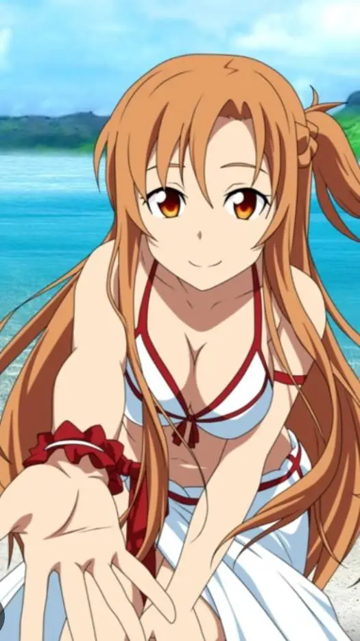 ai character: asuna yuuki  background