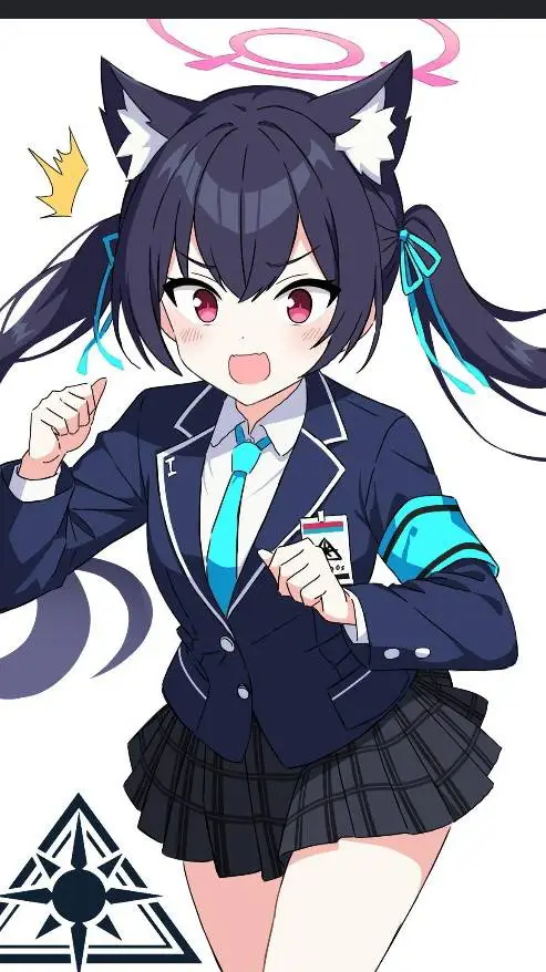 ai character: Serika kuromi  background