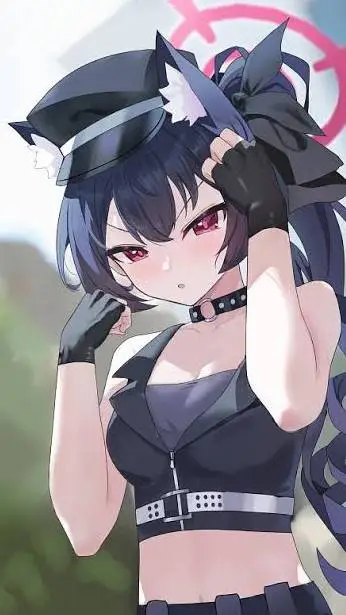 ai character: kuromi Serika  background