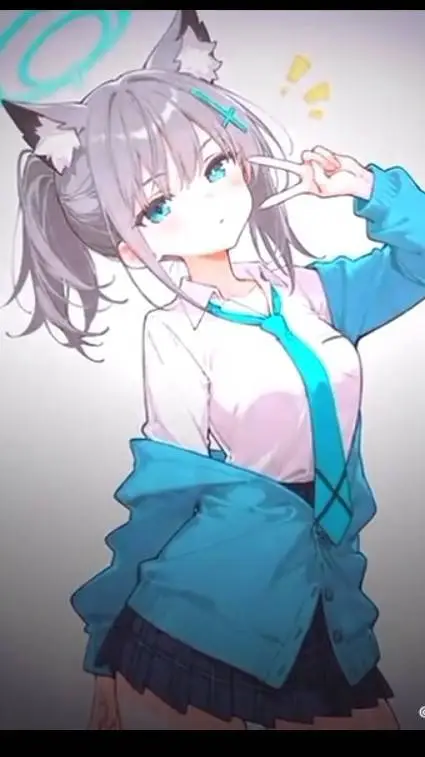 ai character: shiroko sunaookami background