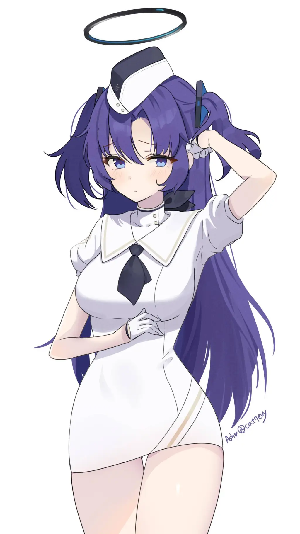 ai character: yuuka hayase  background