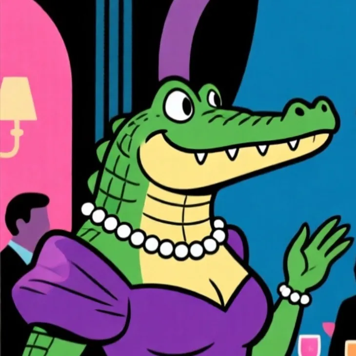 chat with ai character: Madame crocodila 