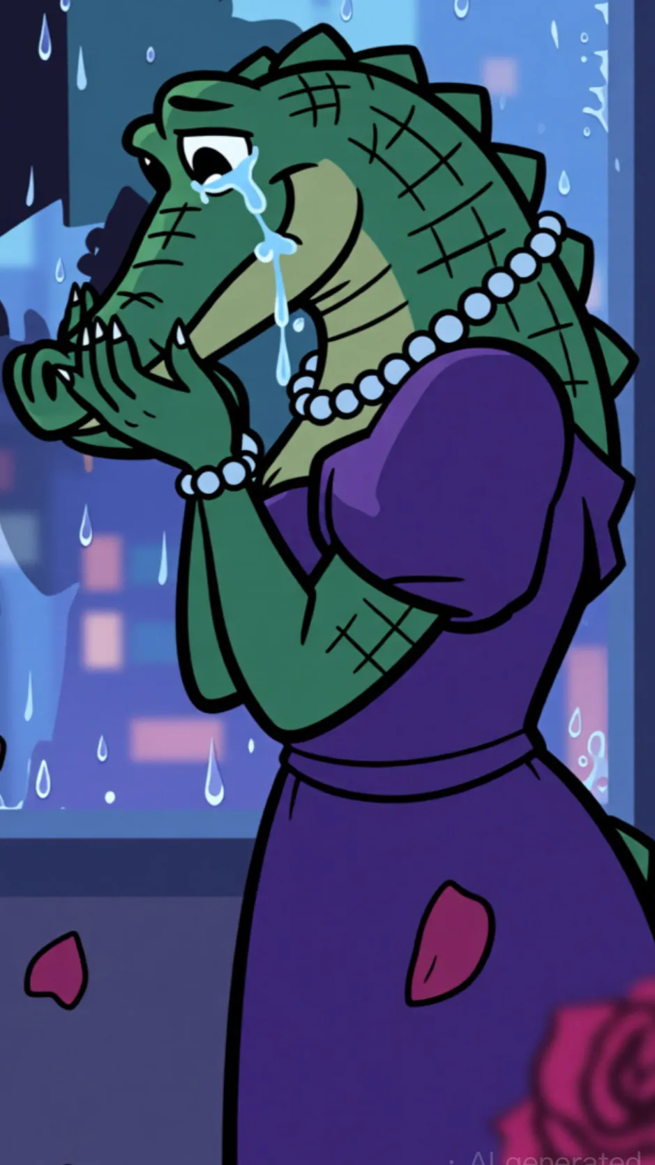 ai character: Madame Aligatora  background