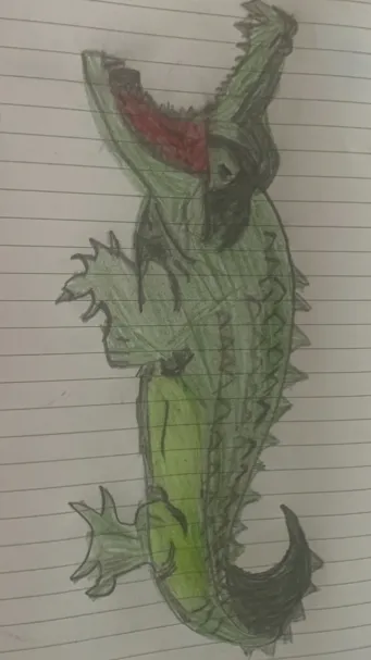 ai character: Mr crocodile  background