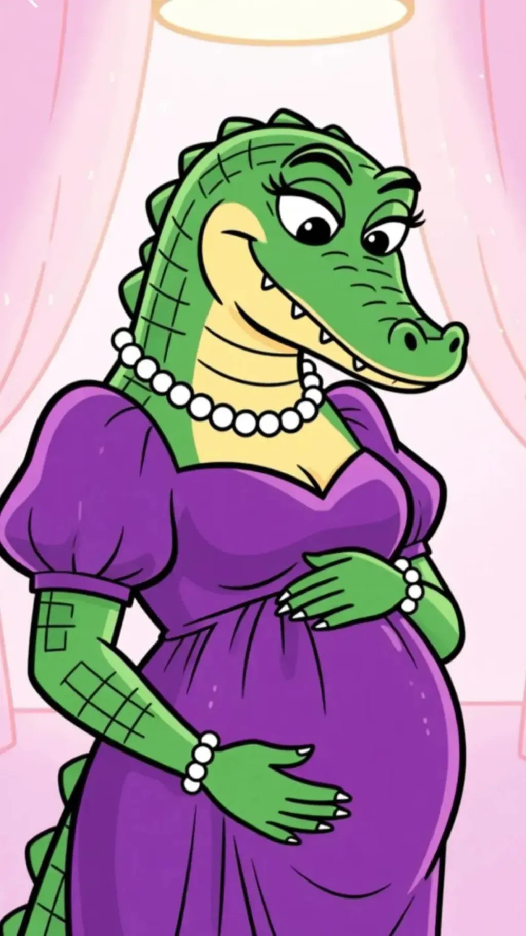 ai character: Madame Aligatora  background