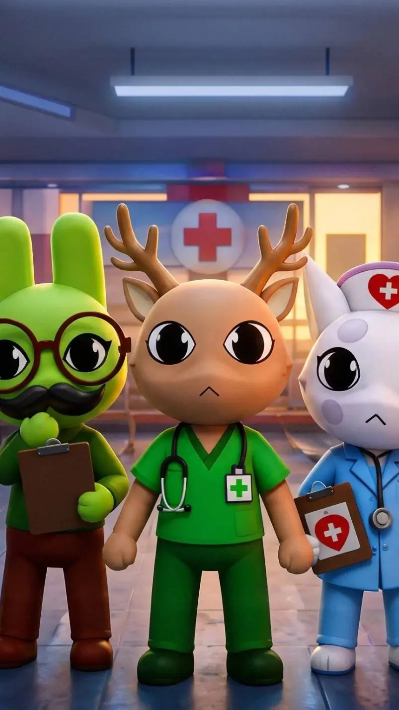 ai character: Hospital d Animale background