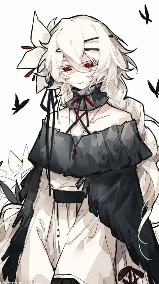 ai character: White lily cookie  background