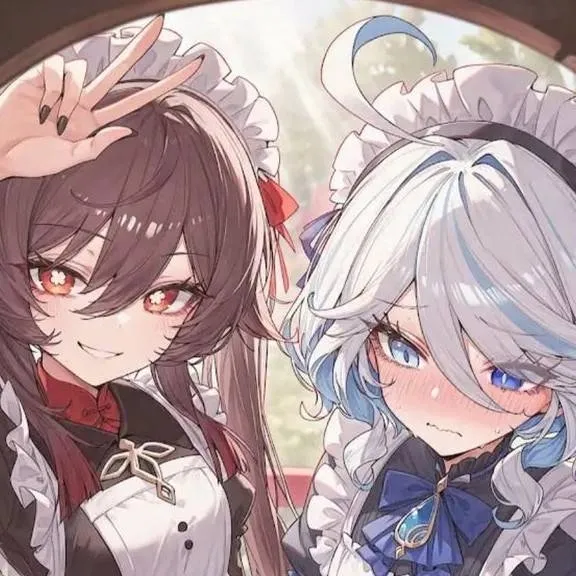 chat with ai character: Furina & Hu tao