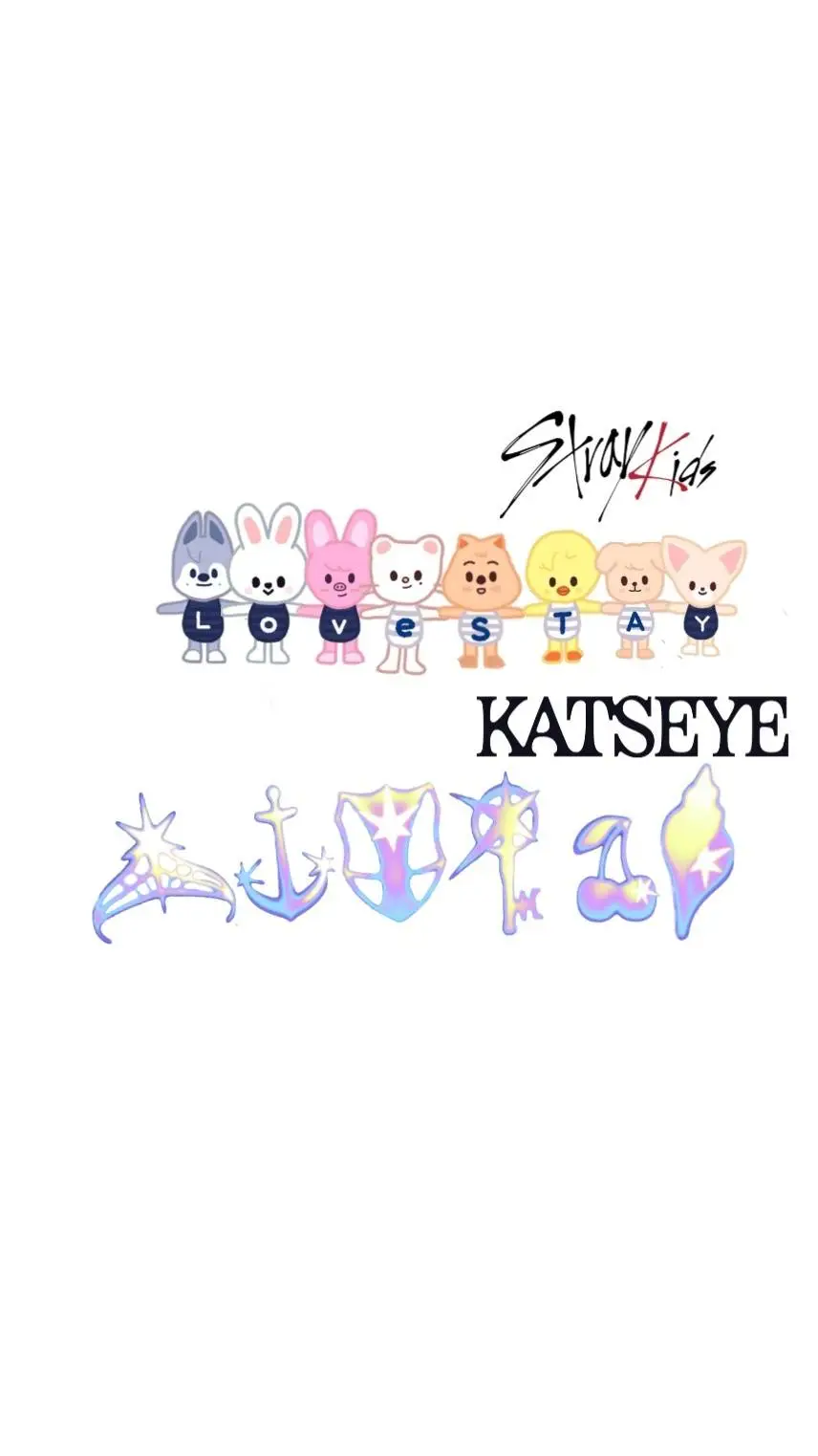 ai character: KATSEYE x SKZ background