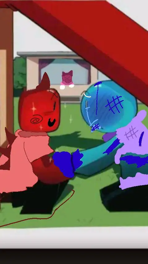 ai character: coolkidd hate bluu background