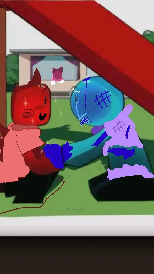 ai character: sad bluudude background