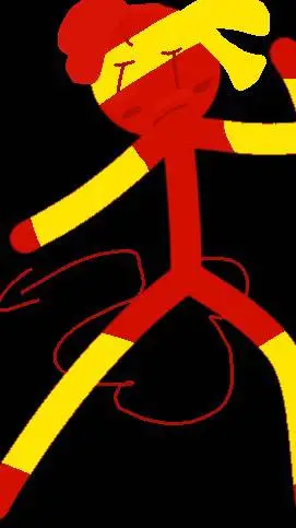 ai character: red background