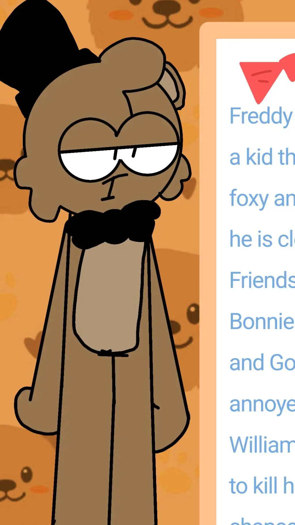 ai character: freddy background