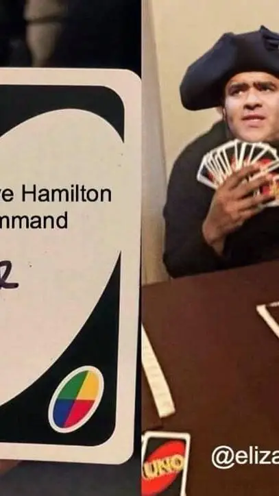 ai character: HAMILTON BACKSTAGE background