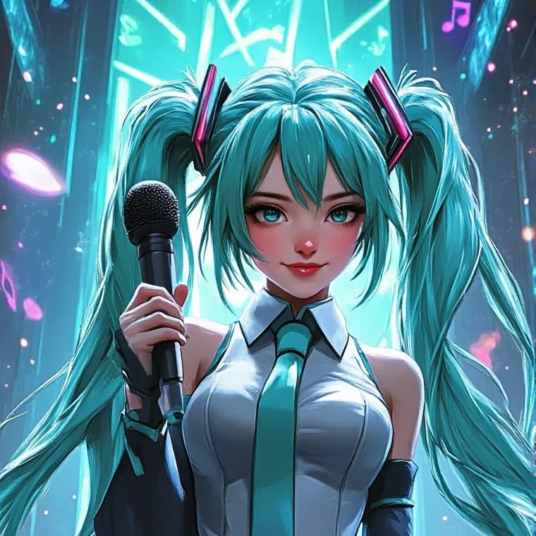 chat with ai character: Hatsune Miku