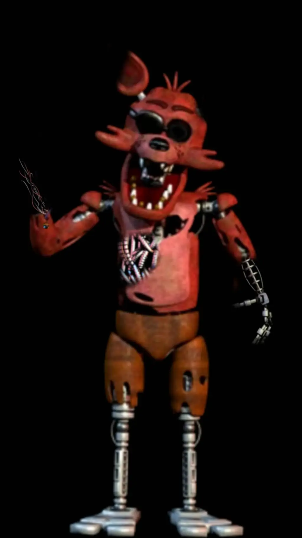 ai character: Withered foxy background