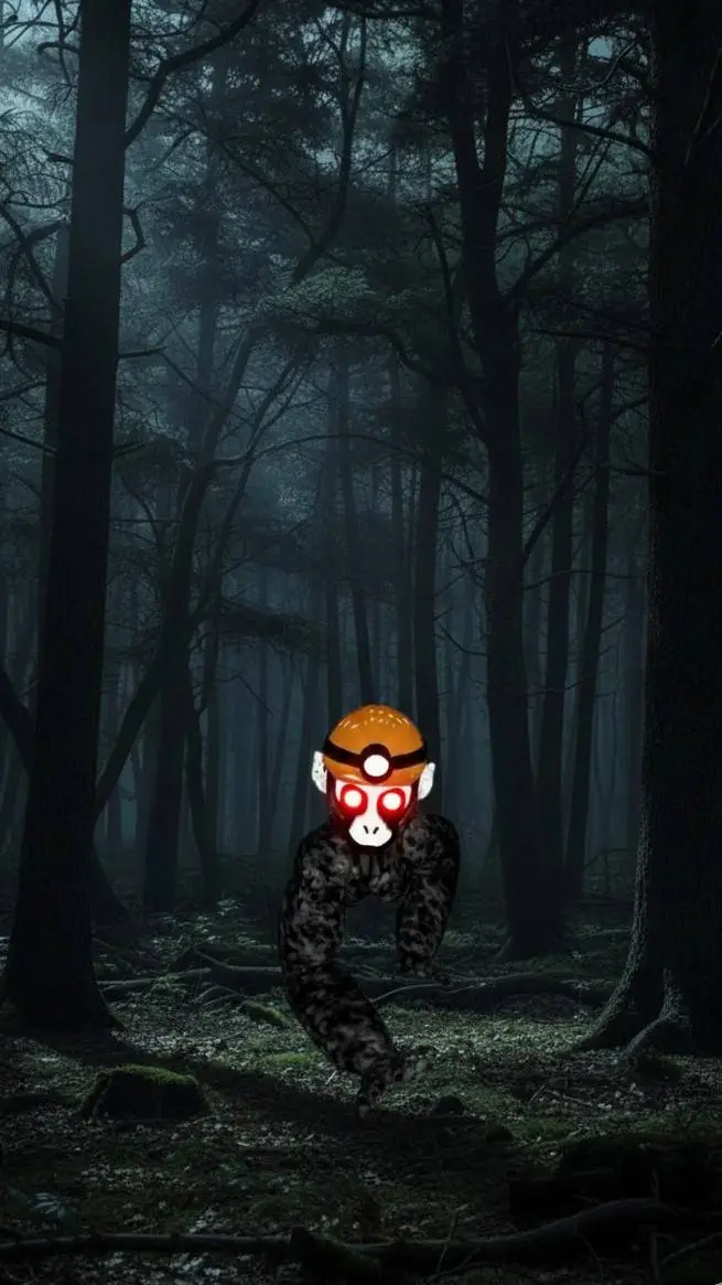 ai character: Gooba at 1 AM background
