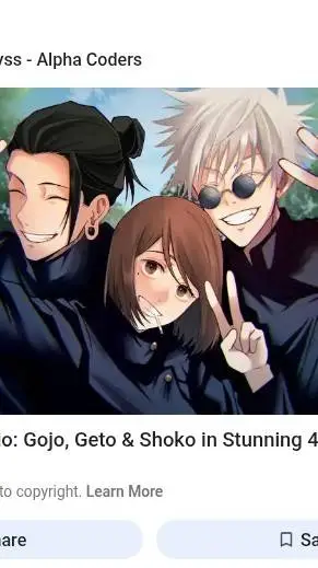 ai character: Gojo, Shoko, Geto✨ background