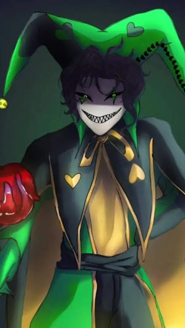 ai character: harlequin  background