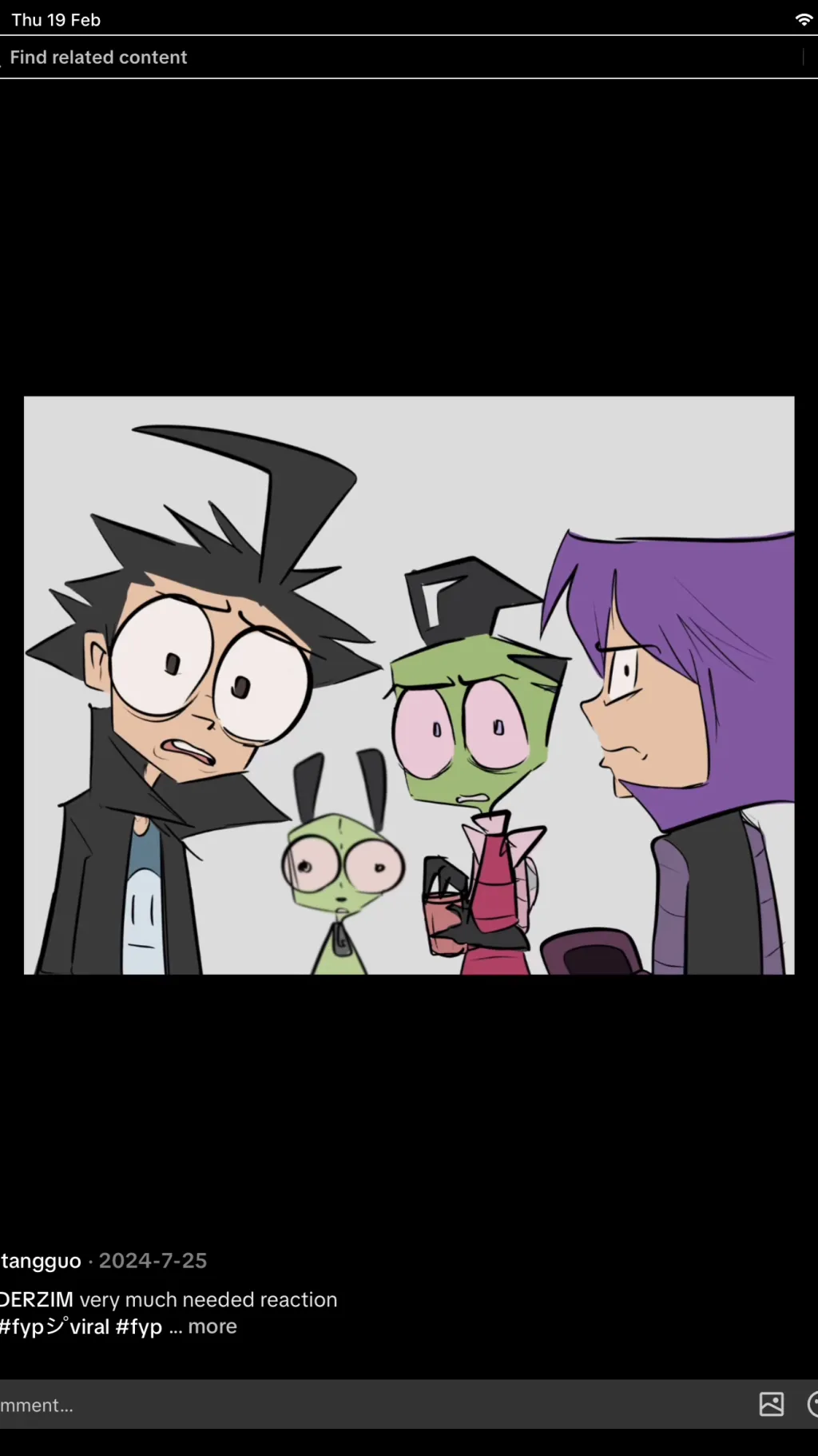 ai character: Invader zim again background