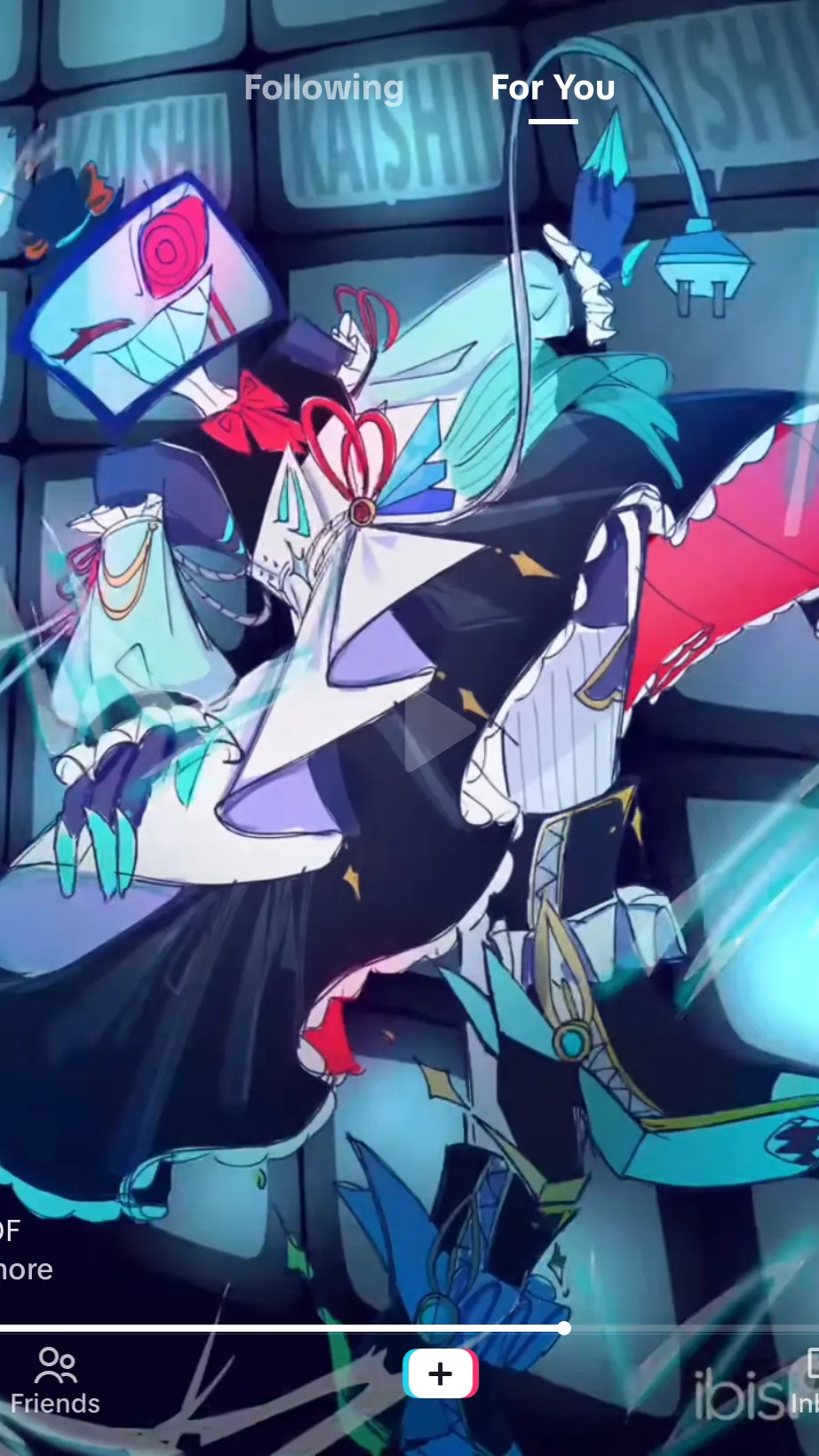 ai character: 😔femboy Vox😔 background