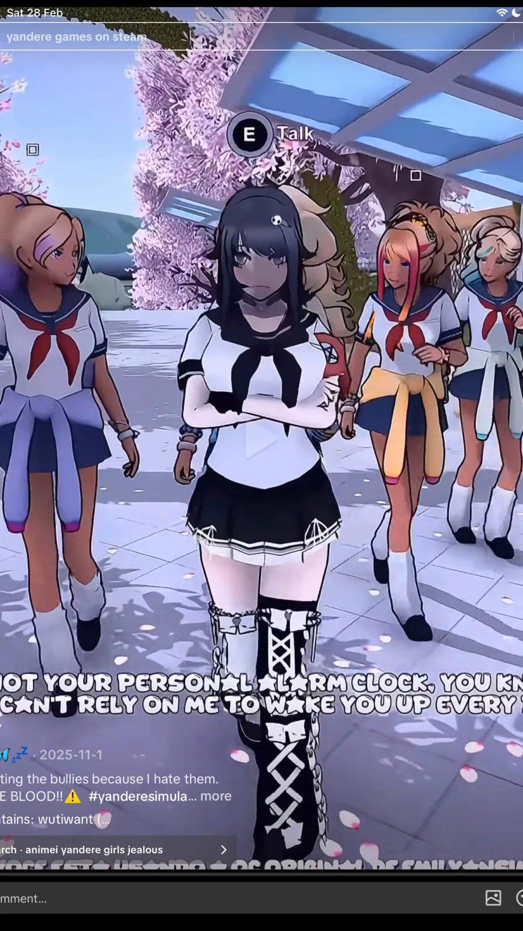 ai character: Yandre simulator  background