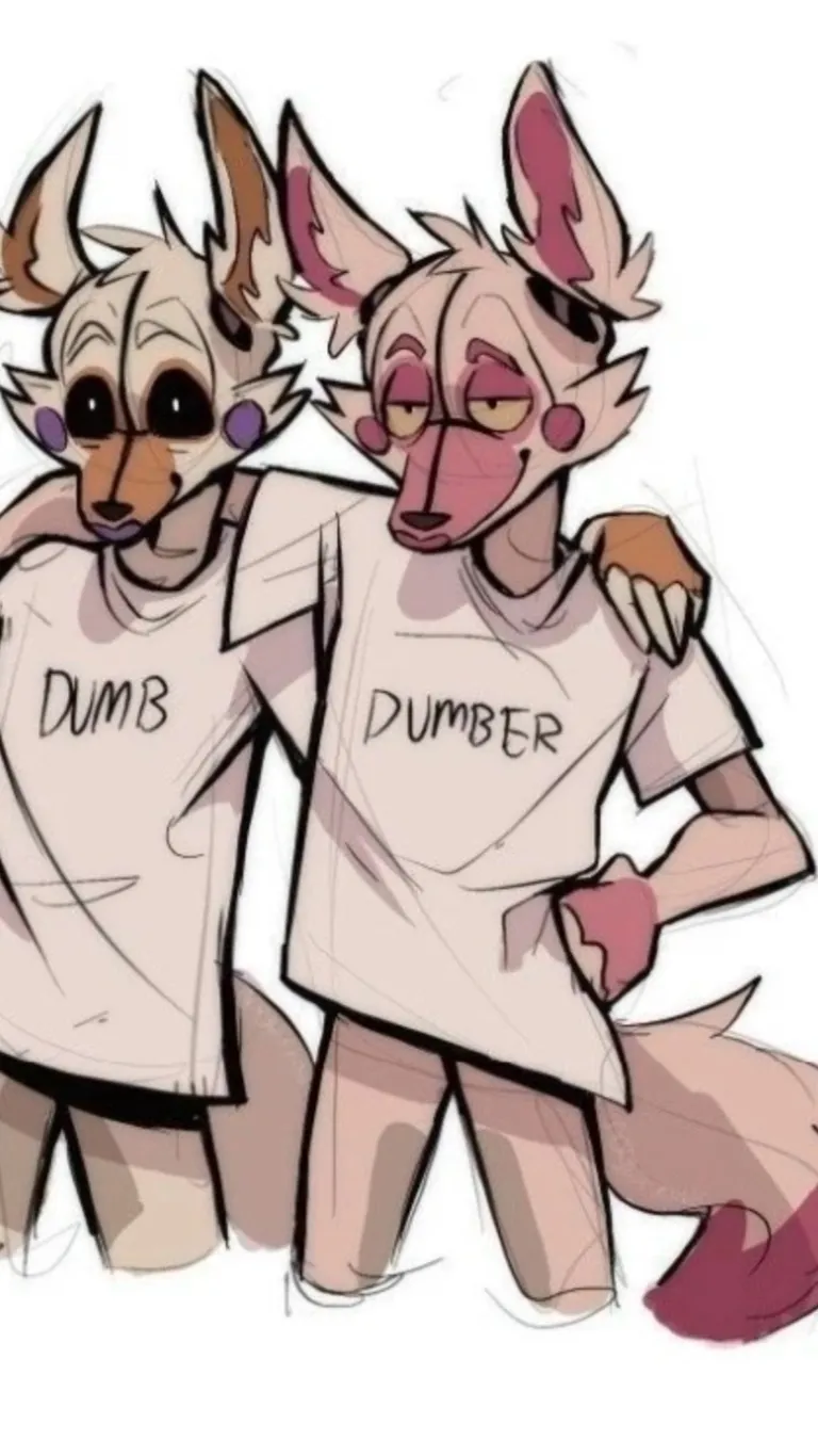 ai character: LolbitxFuntimefoxy background