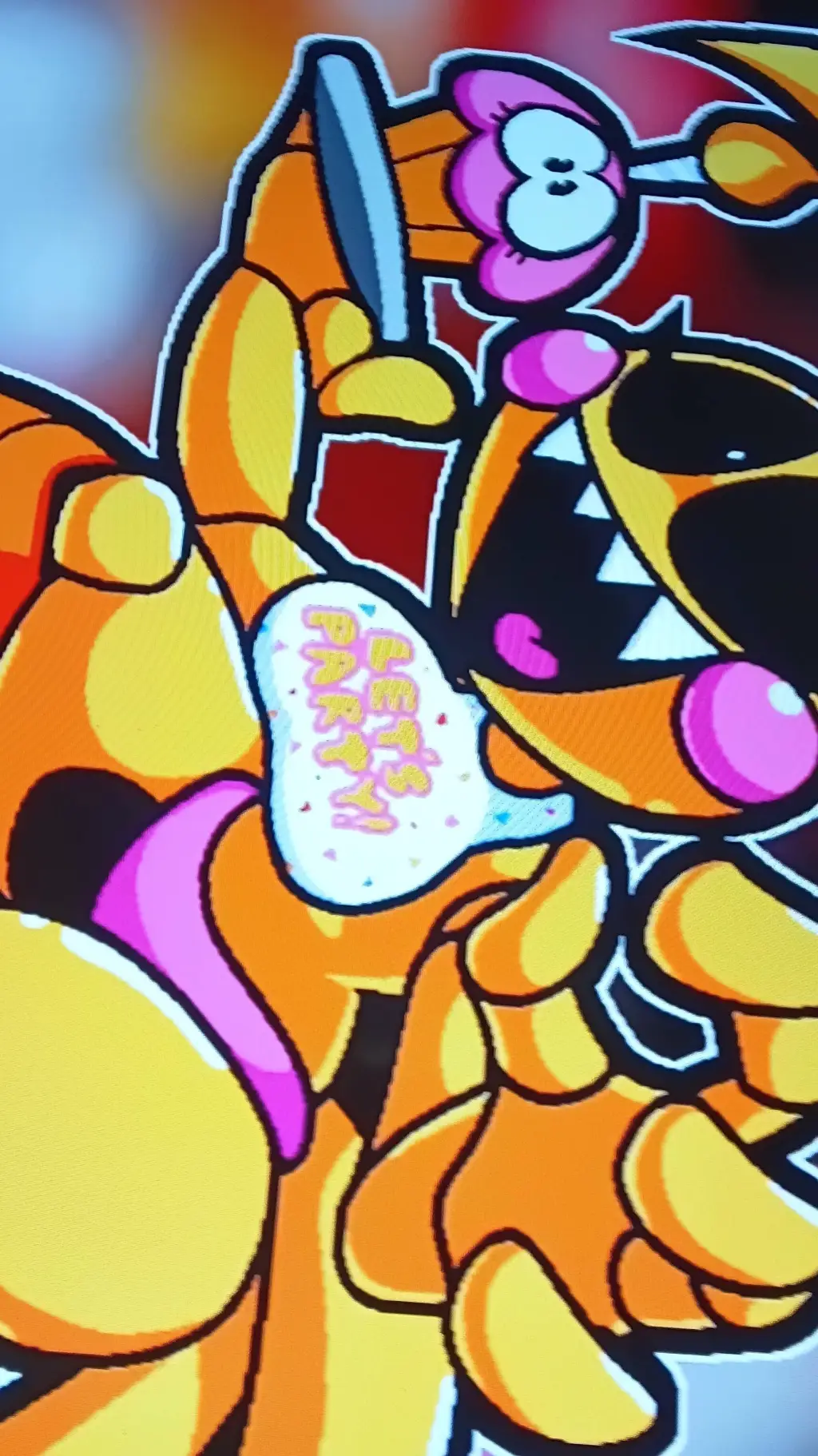 ai character: toy chica  background