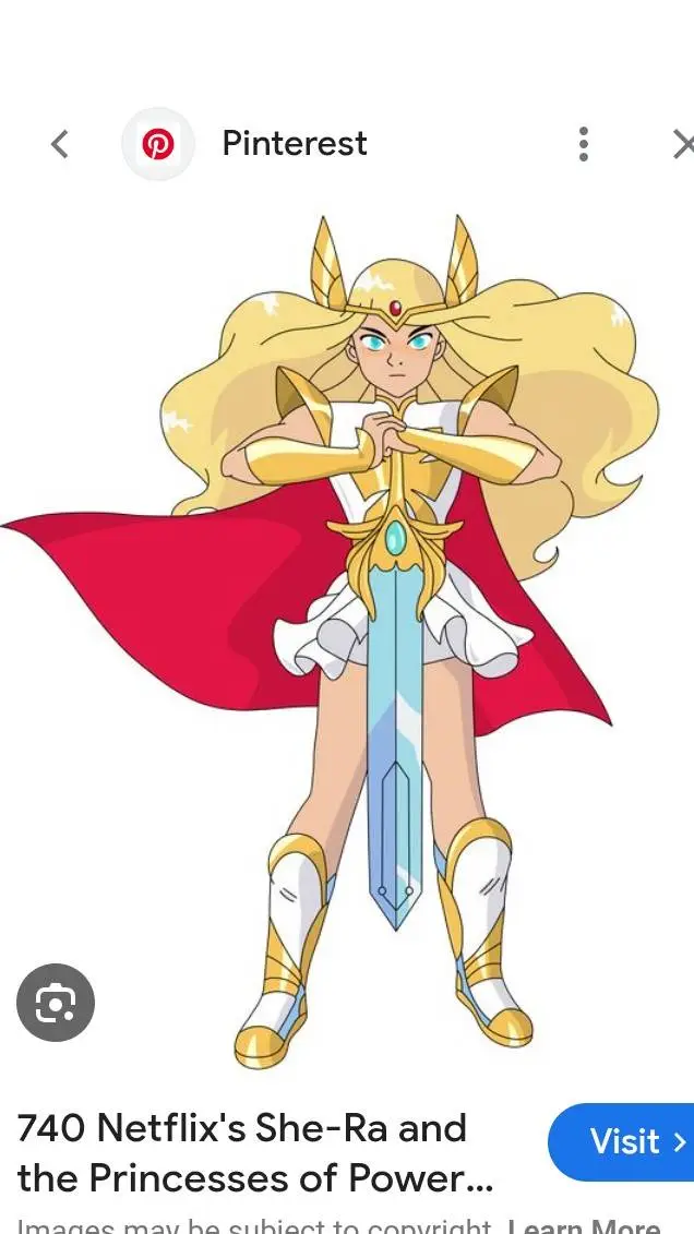 ai character: She-Ra picnic  background