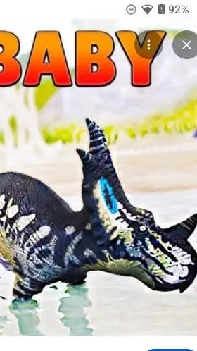 ai character: baby sytracosaurus background