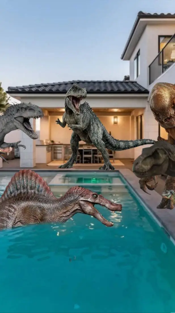 ai character: JW POOL PARTY  background