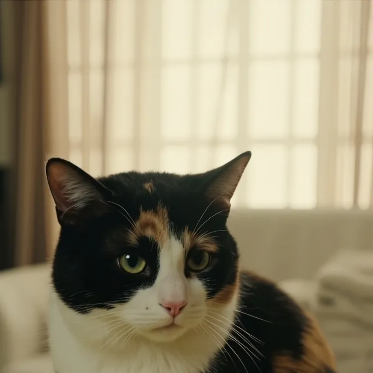 chat with ai character: sad cat