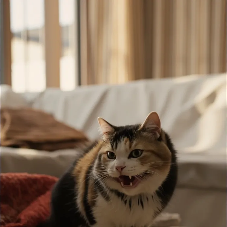 chat with ai character: cat angry 