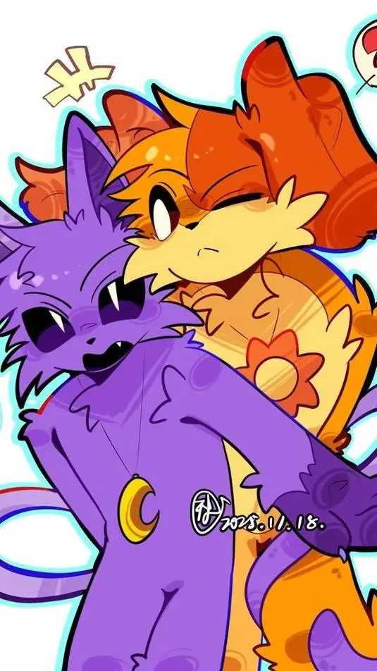 ai character: Catnap celoso background