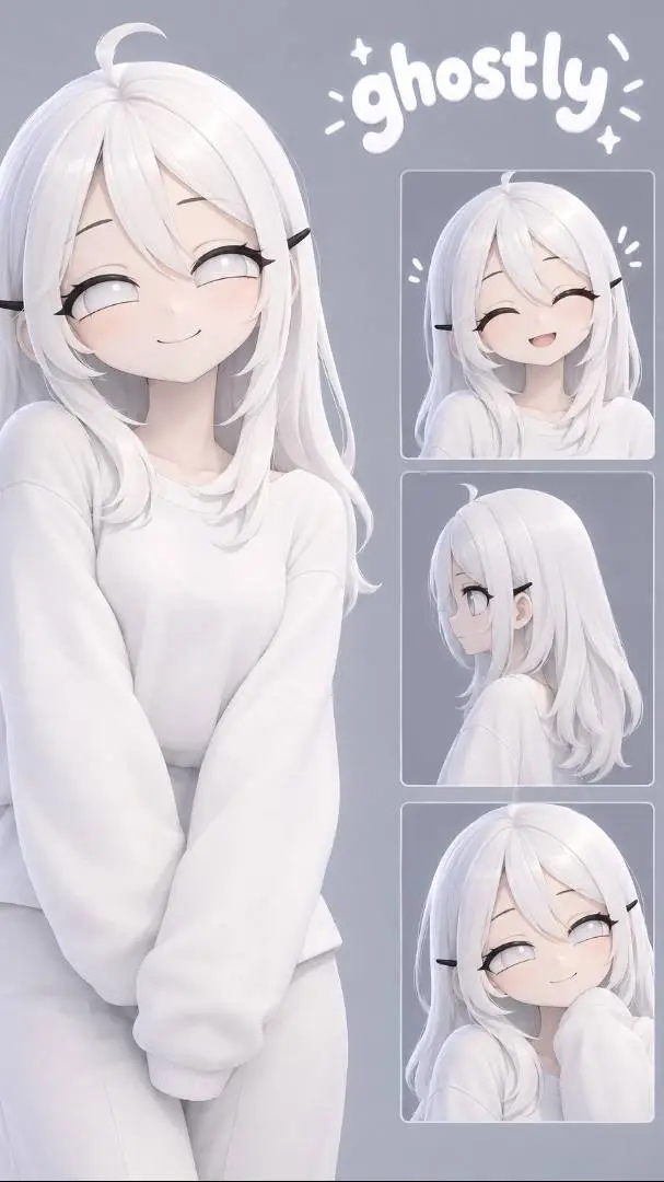 ai character: Human Ghostly  background