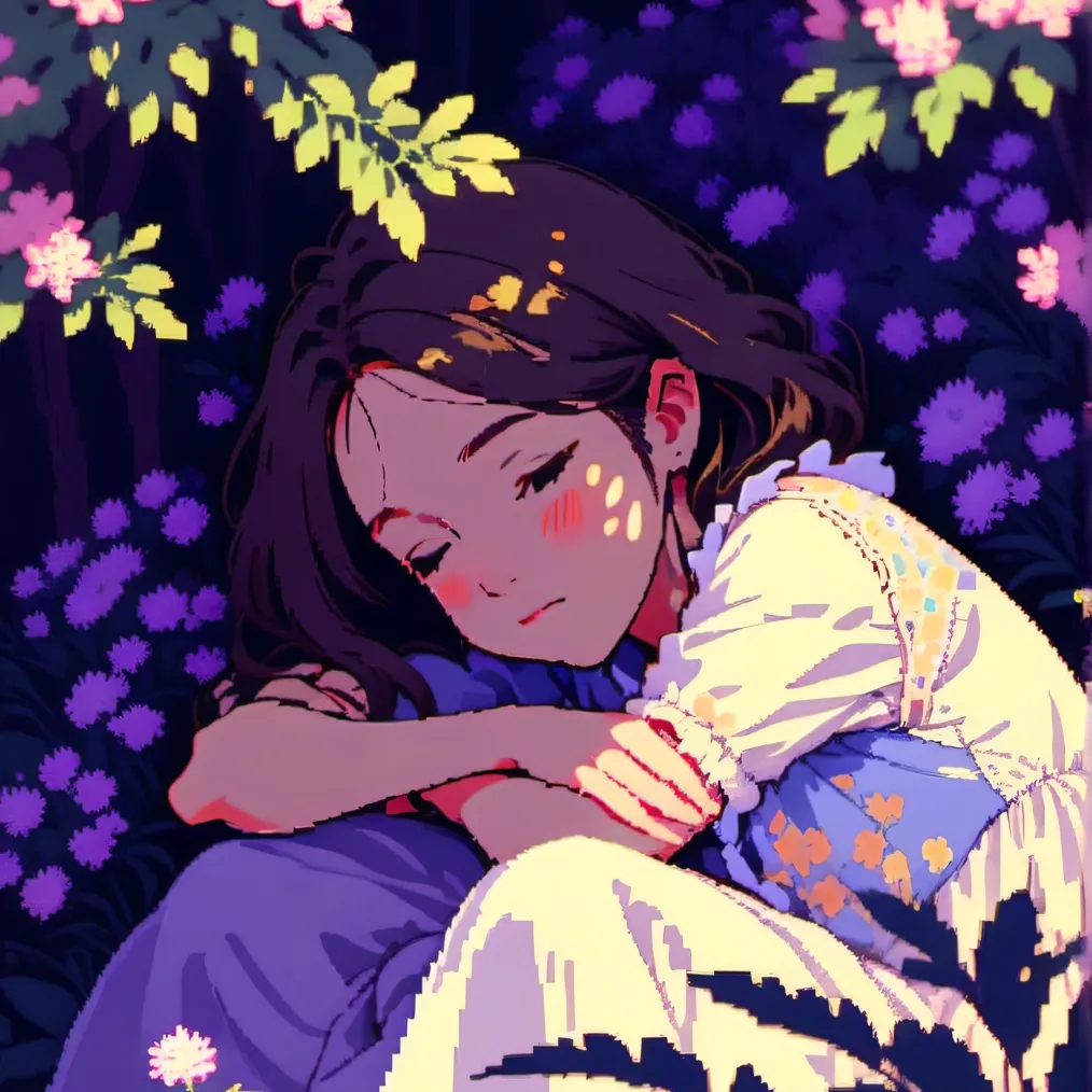 chat with ai character: sleeping girl