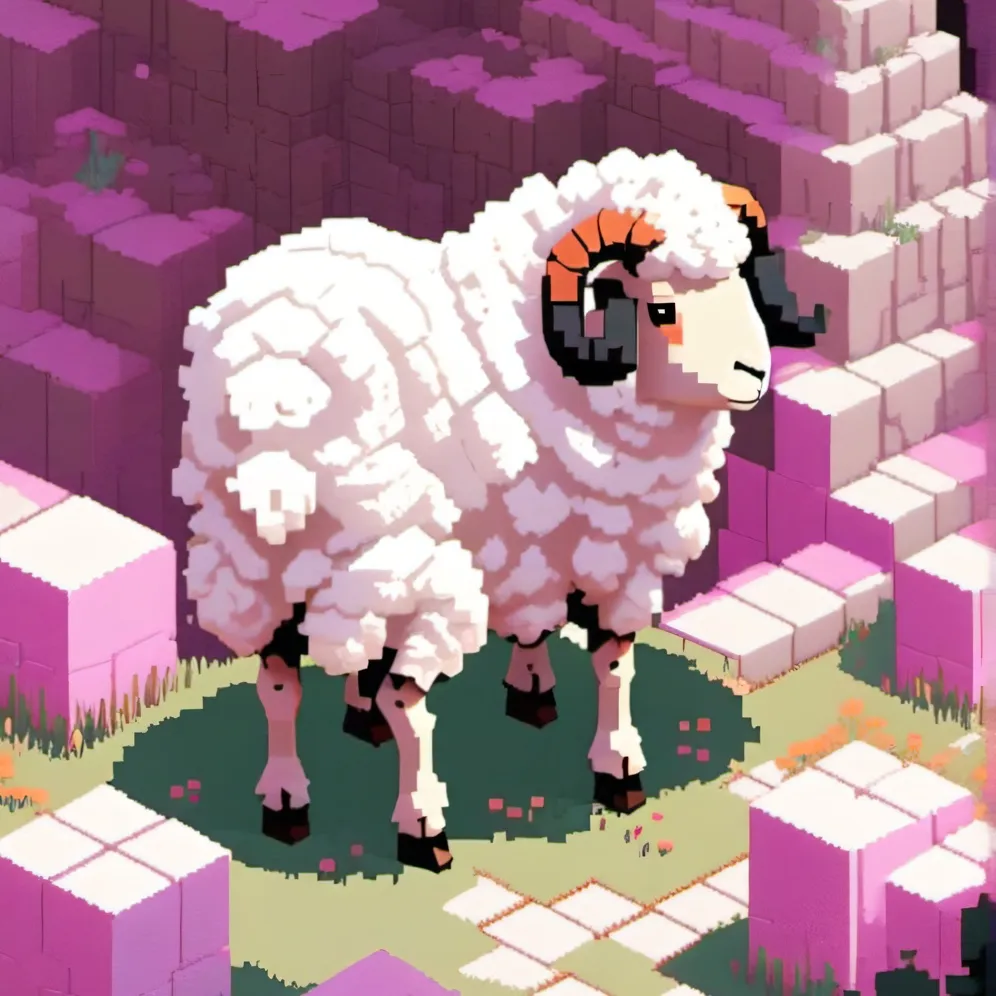 chat with ai character: A Minecraft Sheep