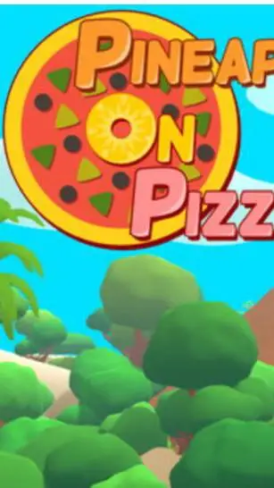 ai character: Pineapple on Pizza background