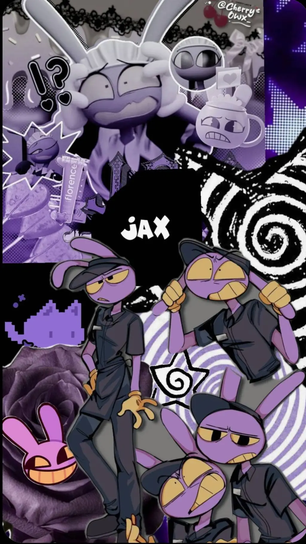 ai character: "-'×+*JAX*+×'-": background