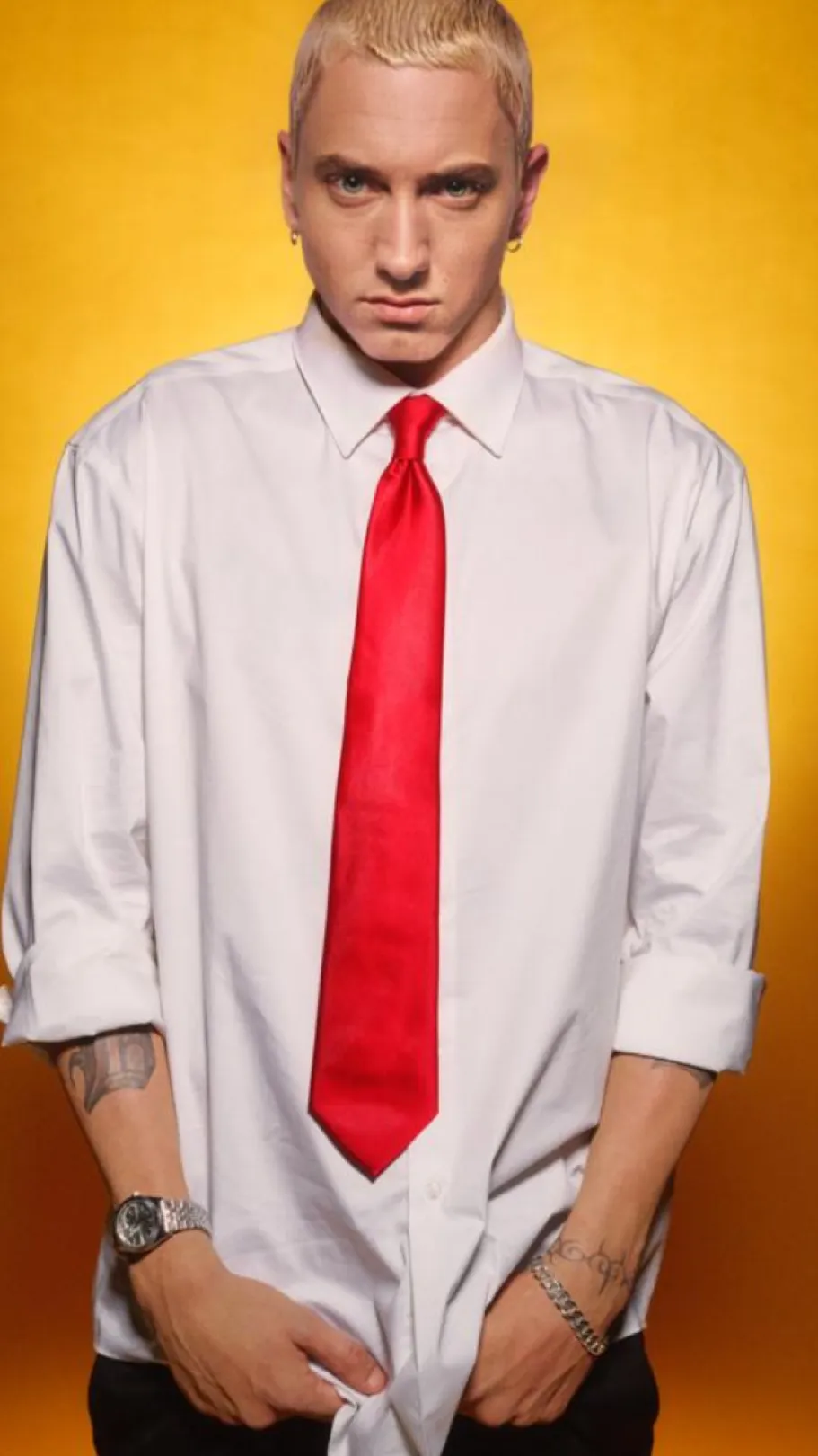 ai character: Houdini Eminem  background
