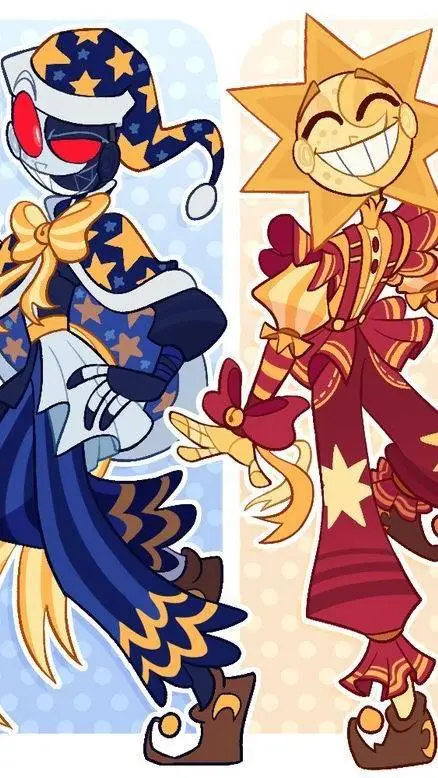 ai character: ○Sun and Moon● background