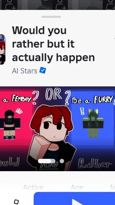 ai character: would you rather? background